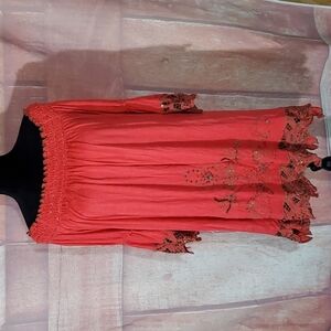 Urban Mango Beautiful Bead Work Off Shoulder Dress